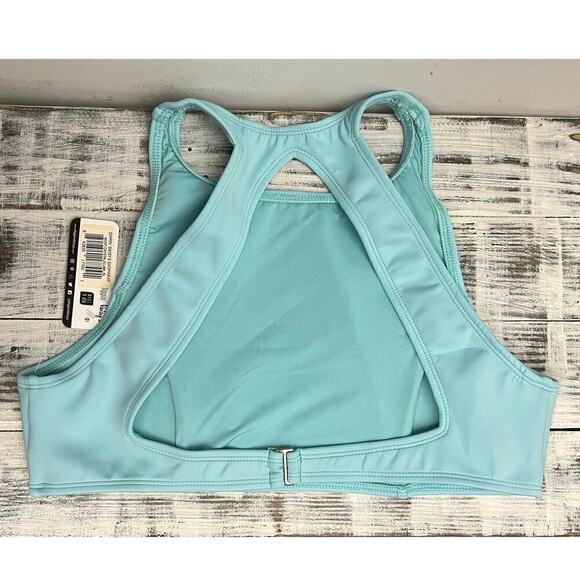 Dippin Daisy’s Swim Top Women’s Sz XL Blue(Crystal)Scuba Material Swimwear NWT - Picture 2 of 11